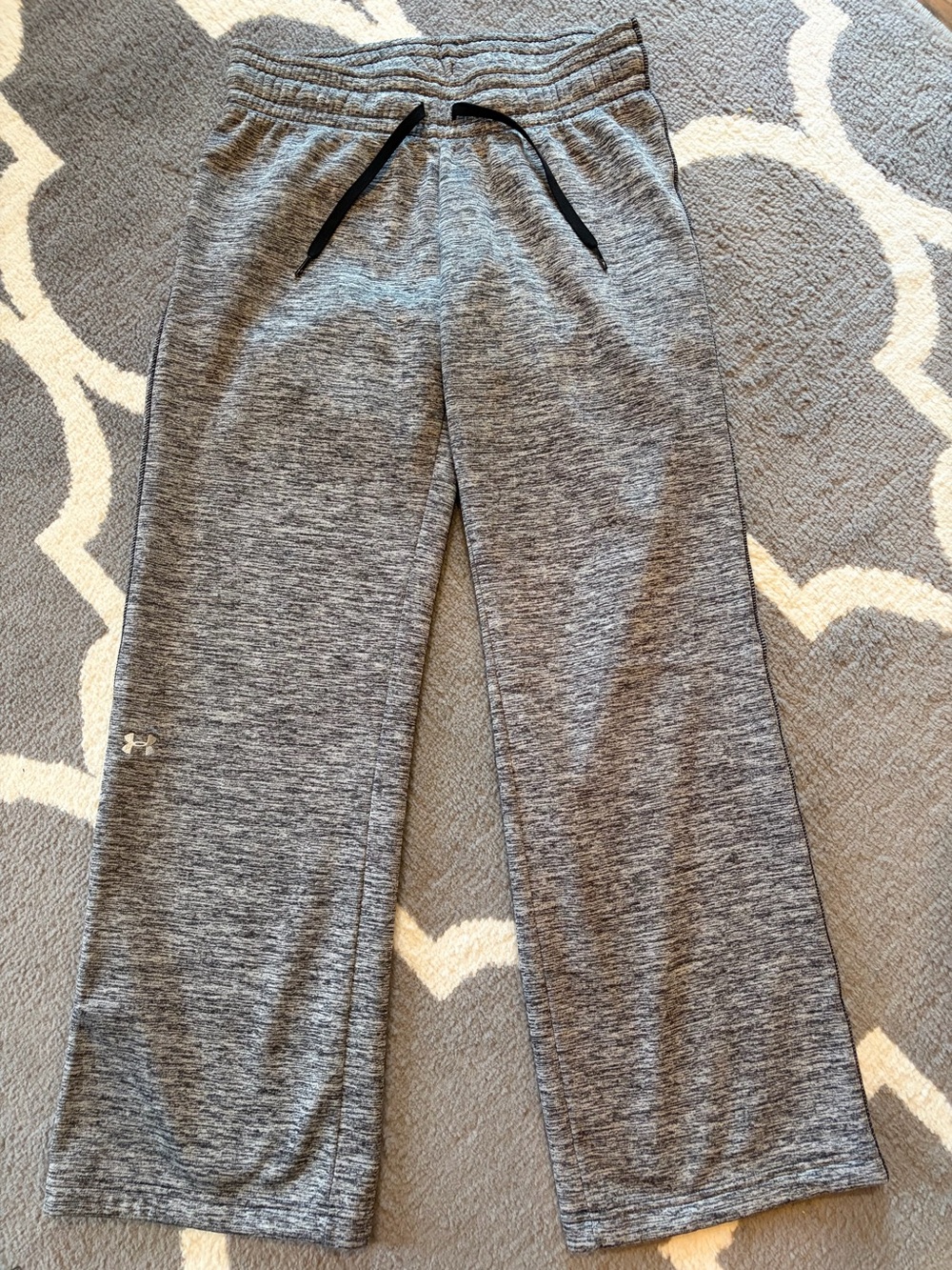 Under Armour Ladies Gray Heather Jogger Sweatpants with Drawstring